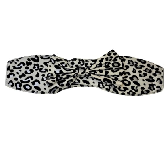 White and Black Animal Print Belt - NEW - Picture 3 of 7